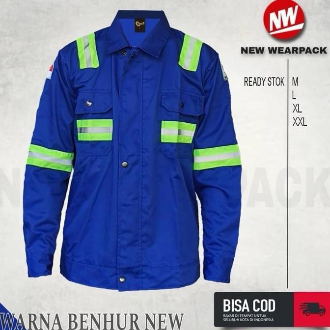 Pakaian Kerja Model Tambang / Apd / Safety First / Lengan Panjang