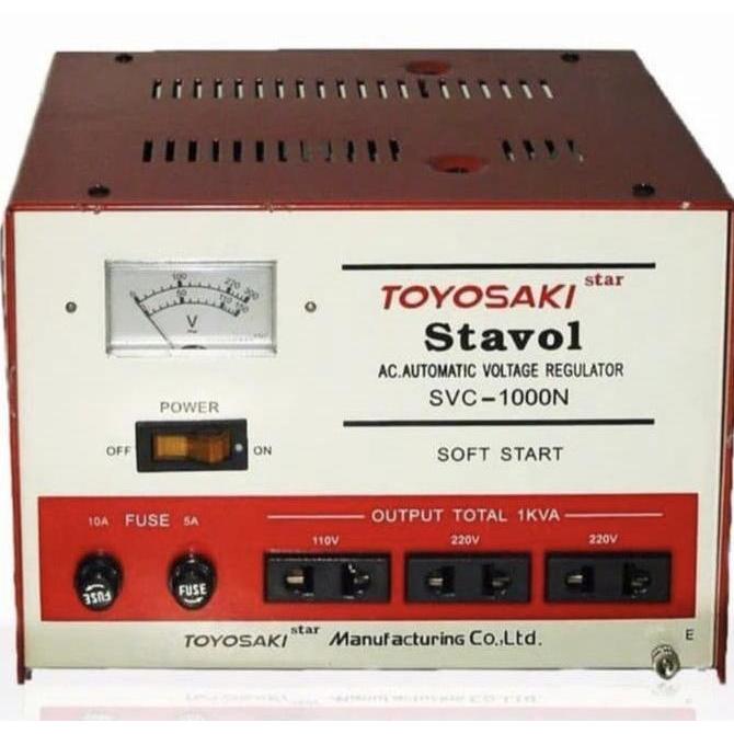 Stabilizer Toyosaki SVC1000N Stavol 1000VA AVR 1000watt Stavol Motor