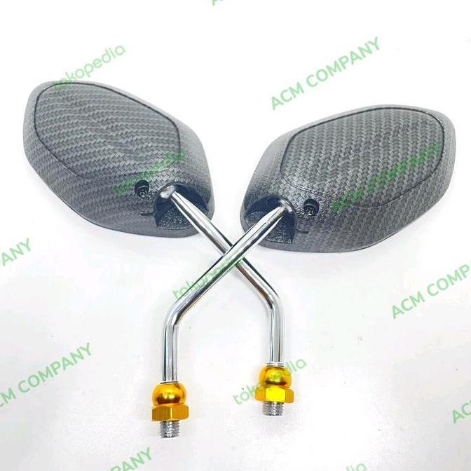 Spion Beat Carbon Tangkai Pendek Crome Beat New Scoopy Vario New