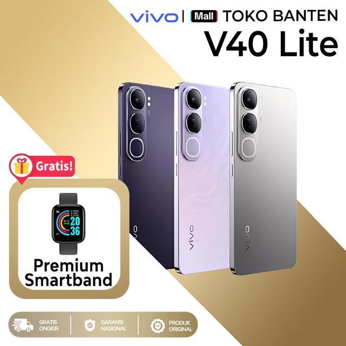 Comunicazione- Vivo V40 Lite Ai Aura Lht Baterai 5000 Mah 80 Tt Flashcharge, 32Mp Kamera Selfie Dan 