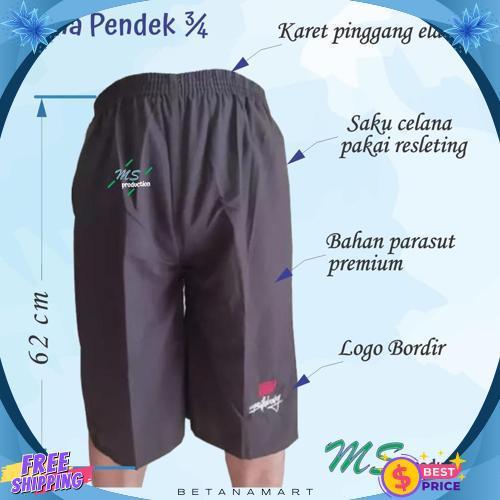 High Quality Celana Pendek Pria & Wanita / Celana Kolor / Celana Pendek Batas Bawah Lutut