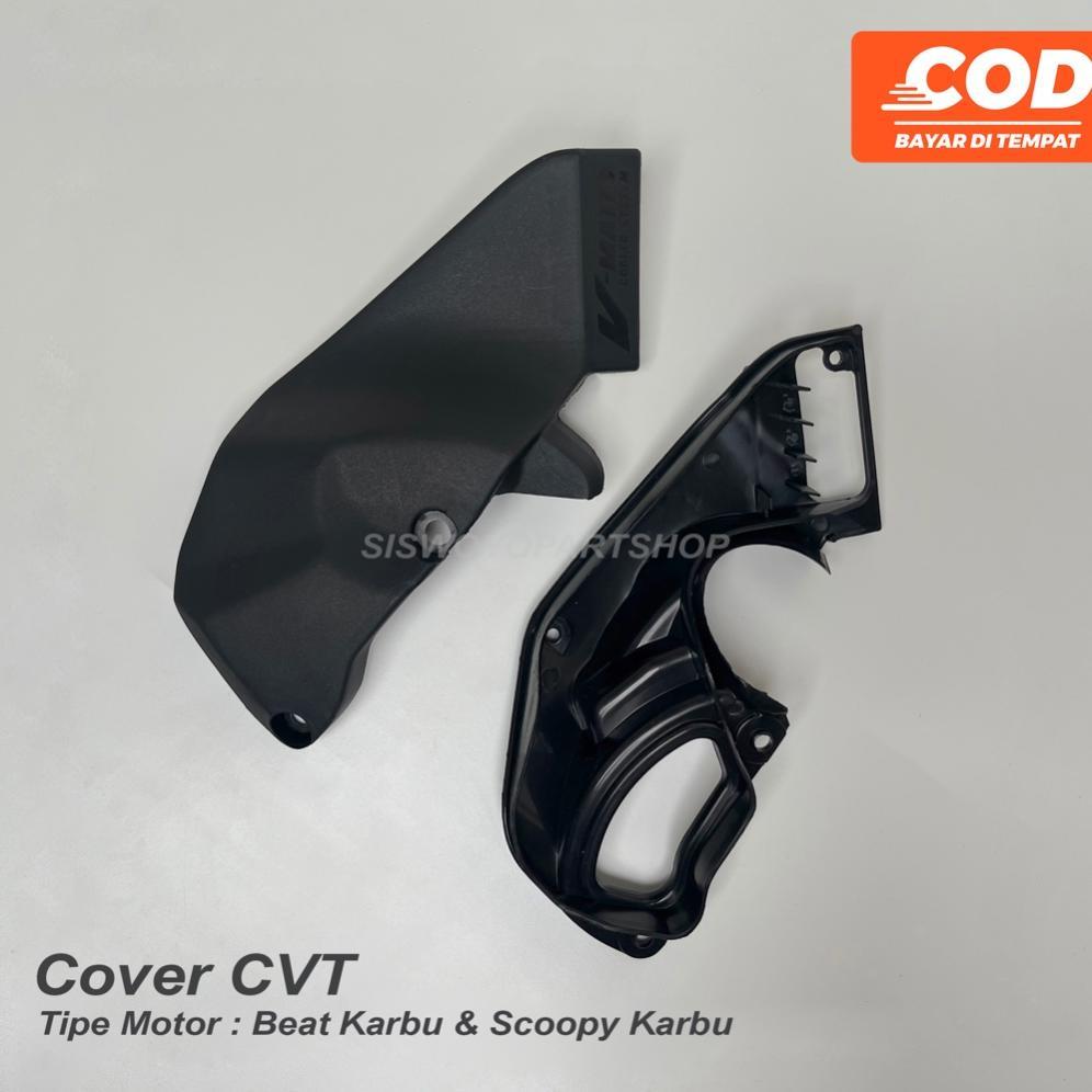 COVER CVT BEAT KARBU & SCOOPY KARBU 1 SET RUMAH KEONG & TUTUP BAK