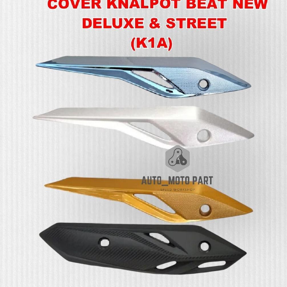 aksesoris garnish cover knalpot beat new deluxe street led K1A non original 2020 sd 2024 gold silver