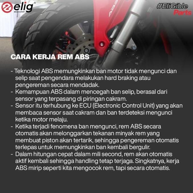 ElKampas Rem Depan Belakang Honda PCX 150 CBS EM164 - EM380