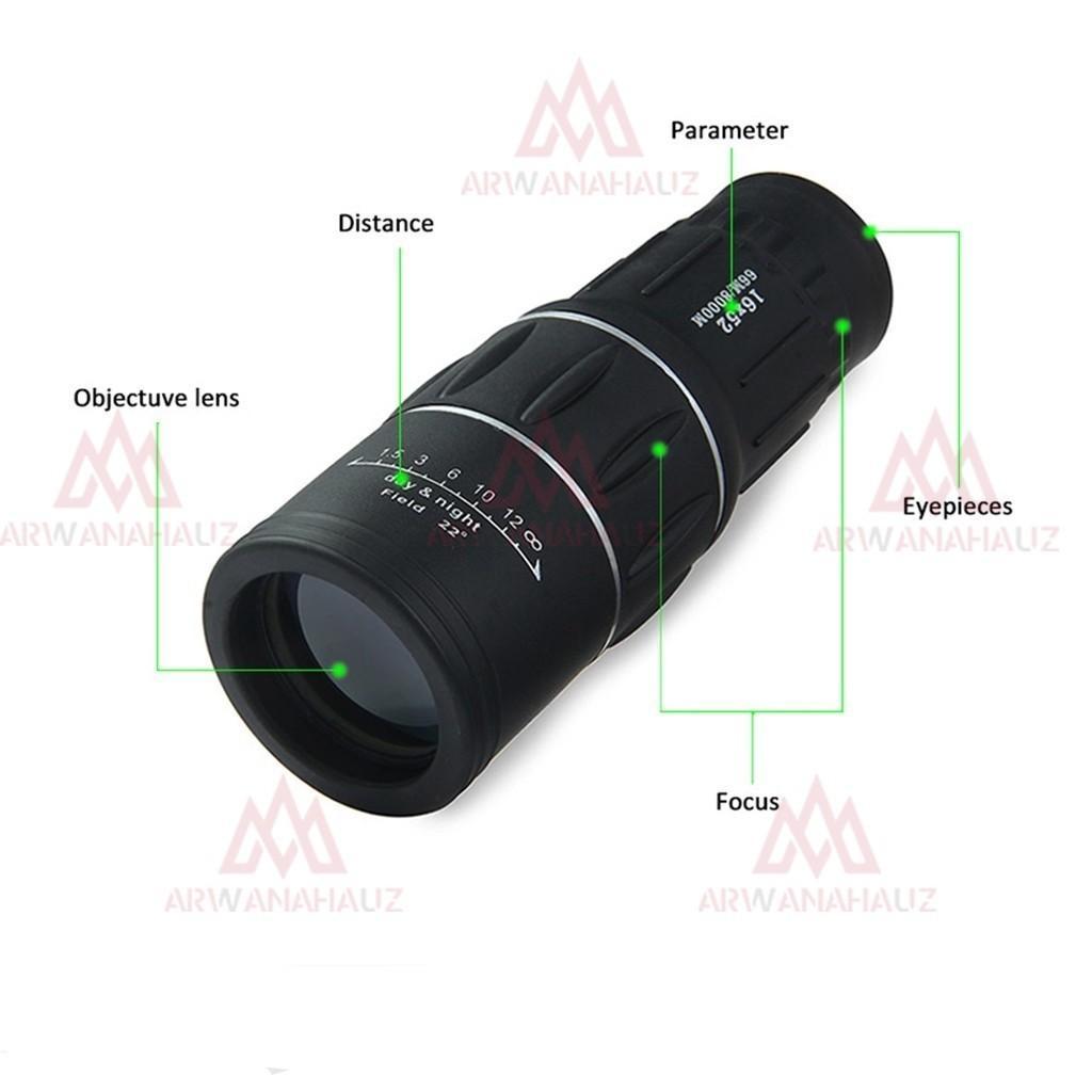 Teropong Monocular Jarak Jauh Malam 66M 8000M Original - Monocular Teleskop Jarak Jauh / Teropong Mo