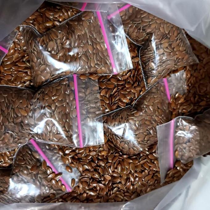 Biji Linseed Flaxseed Biji Rami Untuk Kenari Finch Lovebird Branjangan Allshop