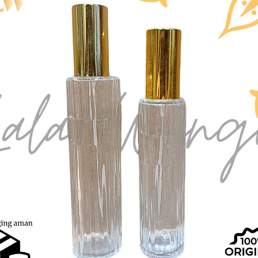 Botol Kaca Belimbing Tutup Emas 30Ml & 50Ml / Botol Parfume Kaca Kosong 30Ml & 50Ml