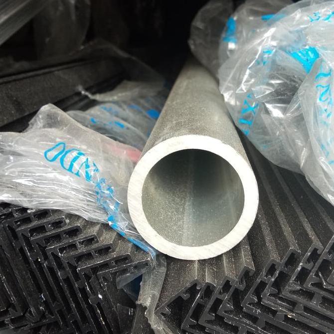 pipa aluminium 6063 od 38mm tebal 6mm x 500mm pipa aluminium alumunium