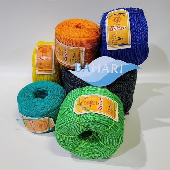 Tali Tambang 2 Mm Murah Cap United / Cap Stir (1 Rol Panjang 200M) - Tali Tampar 2 Mm - Tali Pe 2 Mm
