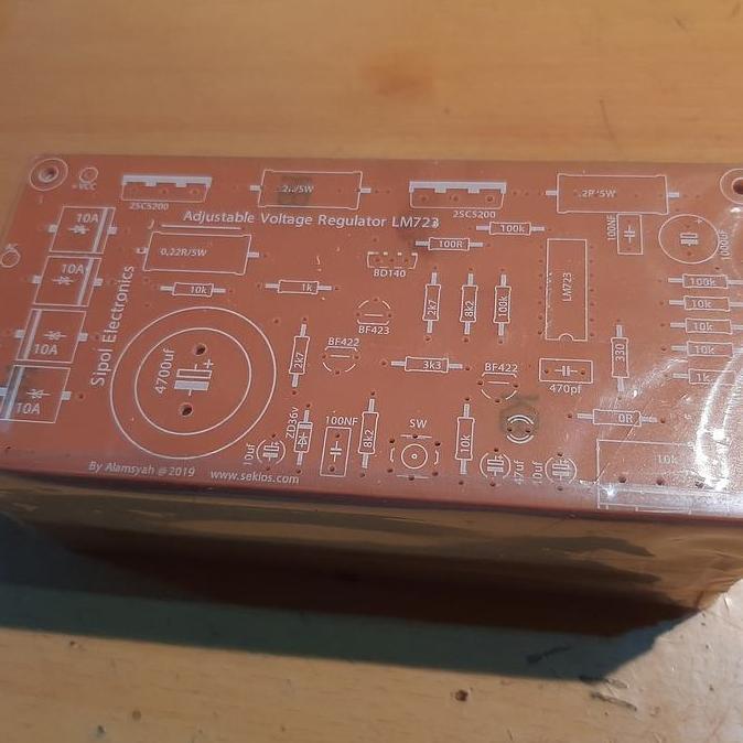 PCB VARIABLE ADJUSTABLE VOLTAGE REGULATOR LM723 LM 723 WTH PROTECTION SAF12