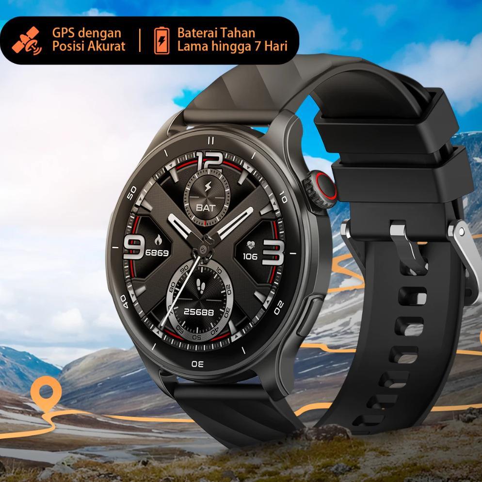 RECOMMENDED CITIJUNGLE SMARTWATCH GPS SE | LAYAR AMOLED 1.43" | TAHAN AIR 3ATM | BLUETOOTH 5.3 | KOM