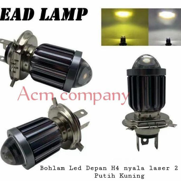 Bohlam lampu depan led H4 Laser kLX 150 250 DTRACKER KSR