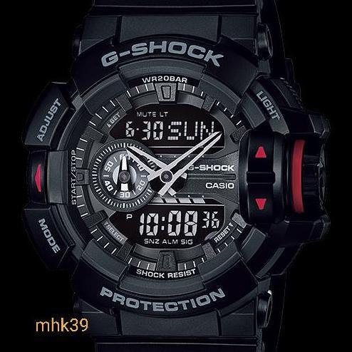 JAM PRIA CASIO G.SHOCK GA400 GA-400-1B ORIGINAL
