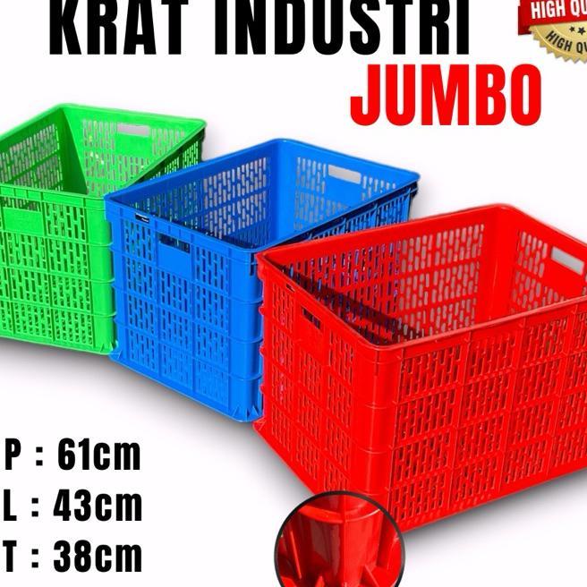 Krat Industri 100 Liter Jumbo - Kprabot / Krat Piring / Krat Buah / Keranjang Pakaian / Krat Serbagu