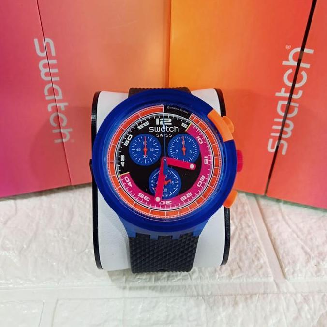 Jam Tangan SWATCH Original Big Bold SB06N102 SWATCH NEON PARTY TO THE MAX