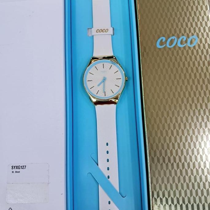 SWATCH Irony Jam Tangan Wanita SYXG127 COCO HO BLU Original MAP