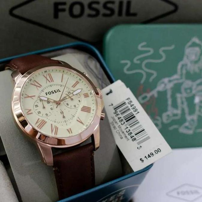 [ORIGINAL] Jam Tangan Pria Fossil FS4991 Grant Chronograph Original