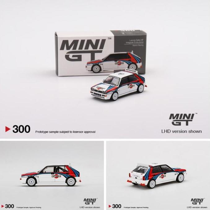 MINIGT 300 LANCIA DELTA HF INTEGRALE EVOLUZIONE MARTINI RACING MGT