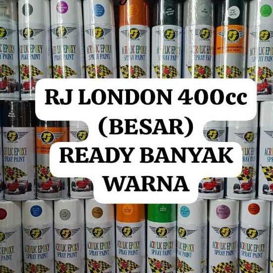 df.lestaryy - pilok pilox rj london 400cc rj besar (400ml) warna glossy metallic doff cat semprot wa