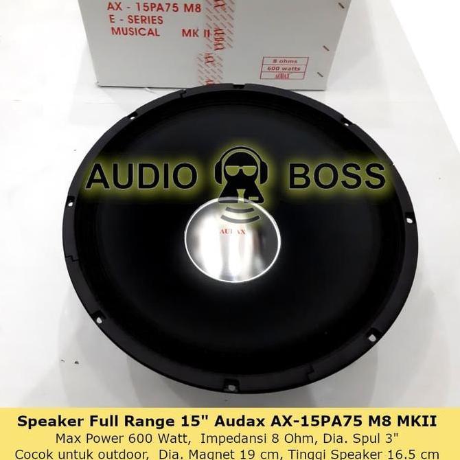 selatansana / Speaker 15 inch 15" Fullrange Audax AX-15PA75 M8 MKII E Series Diskon
