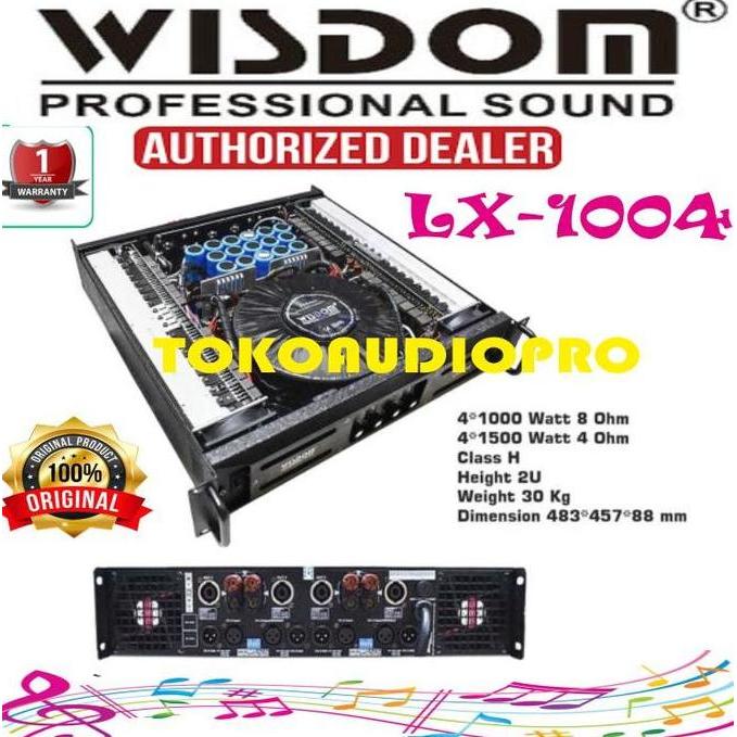 fahmifahstore / Wisdom LX-1004 4-channel Power Amplifier Original Diskon