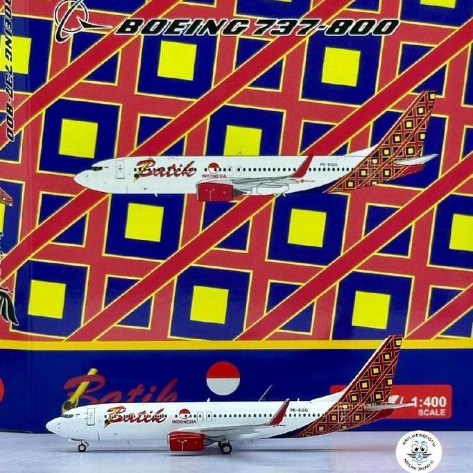 1/400 Batik B737-800 PK-BGG 1:400 Scale Edition iWings Models Batik 737-800