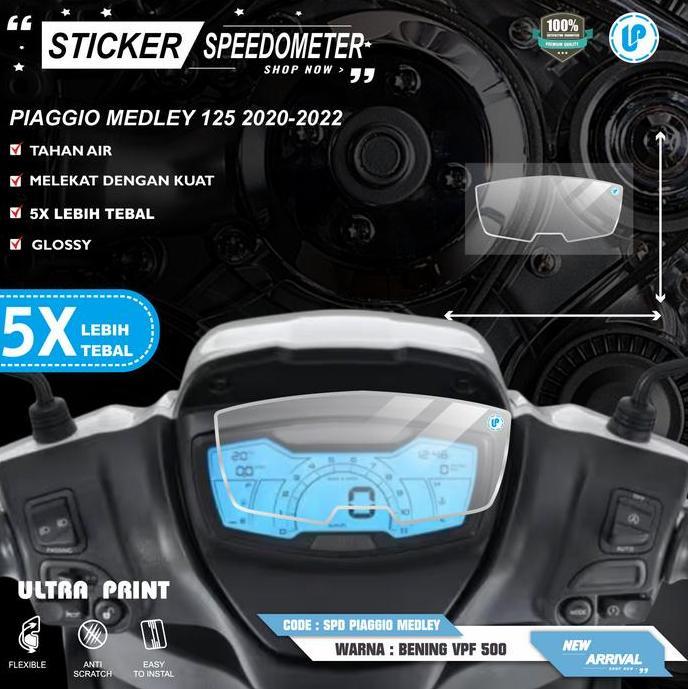 STICKER ANTIGORES SPEEDOMETER PIAGGIO MEDLEY