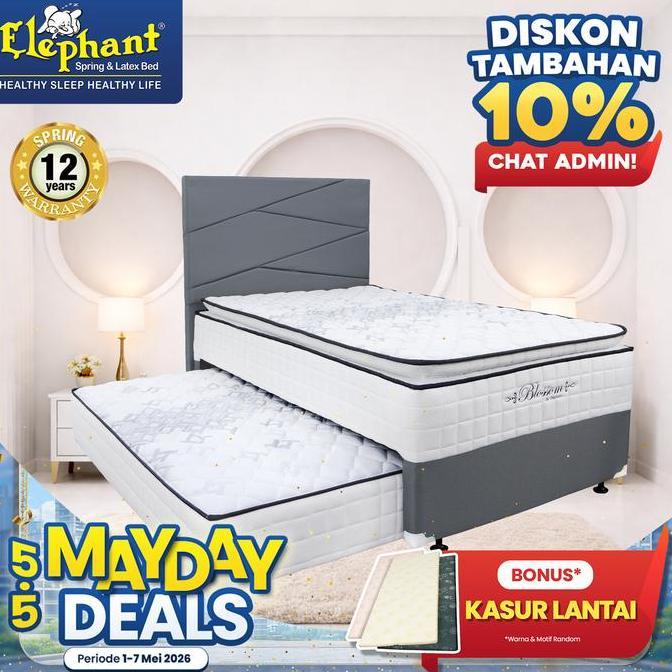 Kasur Springbed 2 In 1 Blossom Elephant