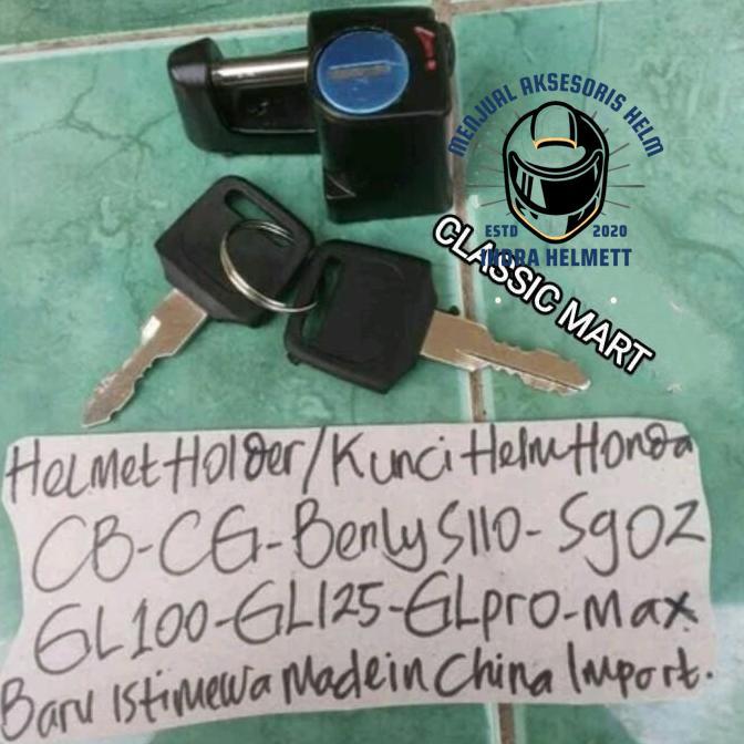 HELMET HOLDER KUNCI HELM HONDA GLPRO GL MAX GL100 S90Z BENLY CB C70