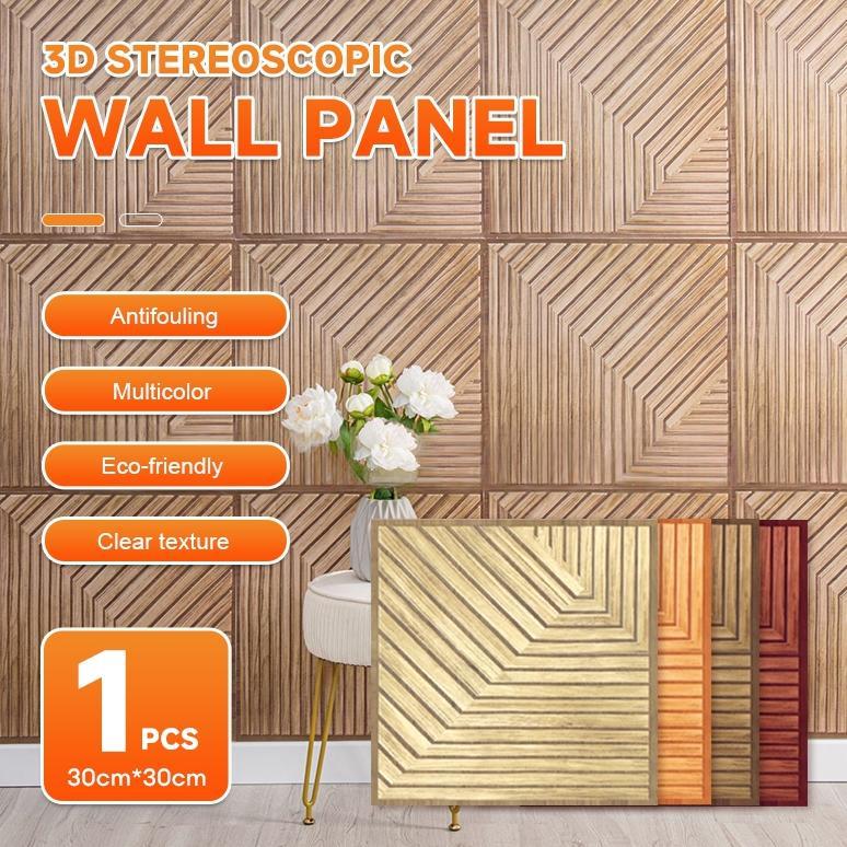 RECOMMENDED WALL PANEL 3D PVC WALLPAPER DINDING WALLPANEL /WALL PANEL 3D PVCWALLPAPER HOME ORNAMEN B
