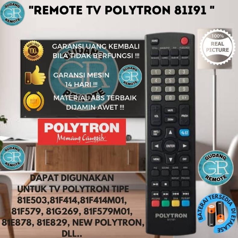 Remote remot TV Polytron LCD LED POLYTRON 811191 CINEMAX / BAZZOKE / XCEL 32T7511