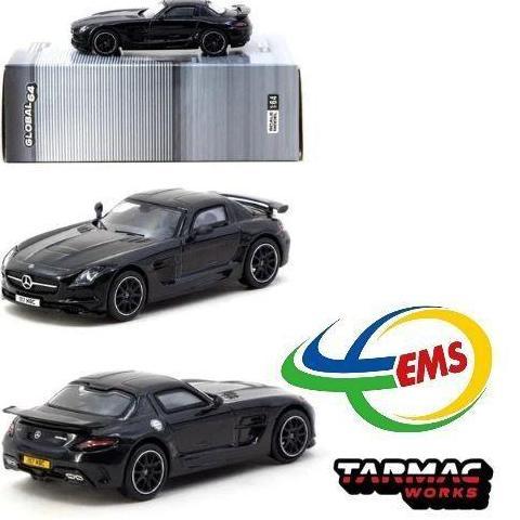 T64G-027-BK - TARMAC WORKS 1/64 MERCEDES-BENZ SLS AMG COUP BLACK SERIES BLACK METALLIC - SINGAPORE S