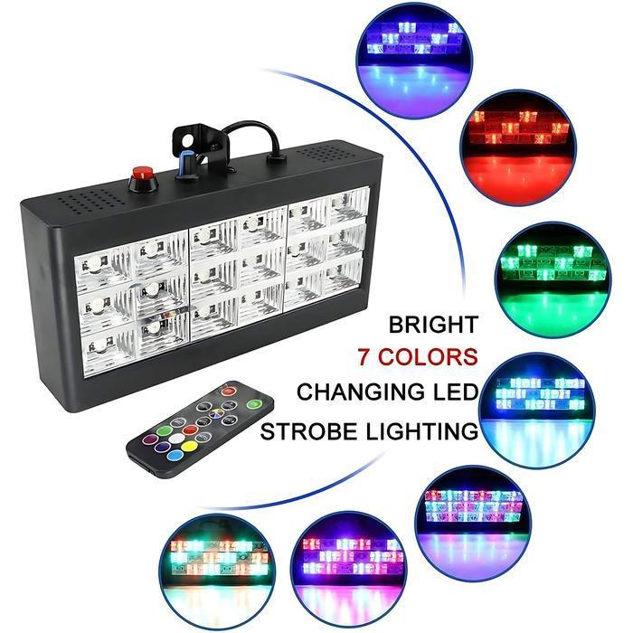 LAMPU STROBO PANGGUNG LED RGB STROBE FLASH STAGE LAMPU DISCO ORIGINAL DAN TERPERCAYA