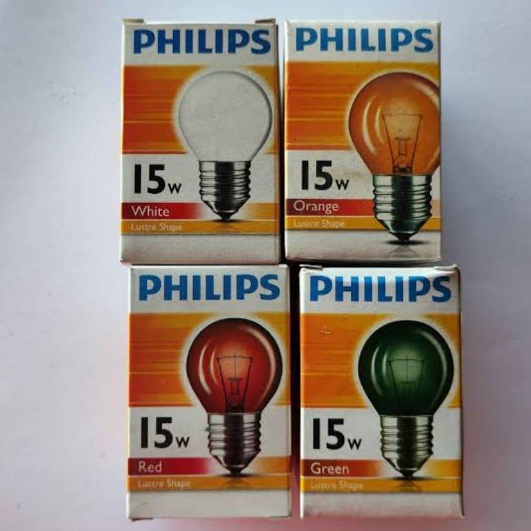 Bohlam pijar 15watt (Warna) Philips