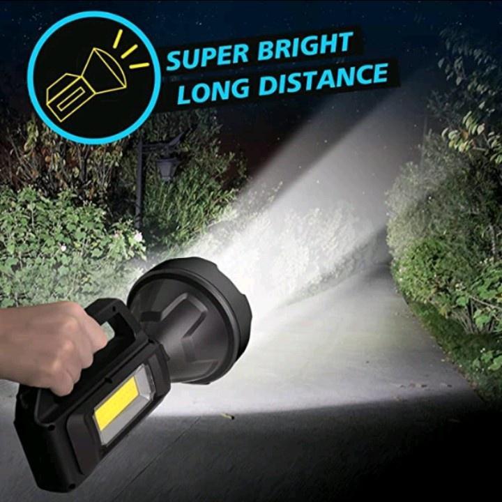 Senter Led Waterproof Super Terang 4 Mode + Cob Usb Charging - Yd 899