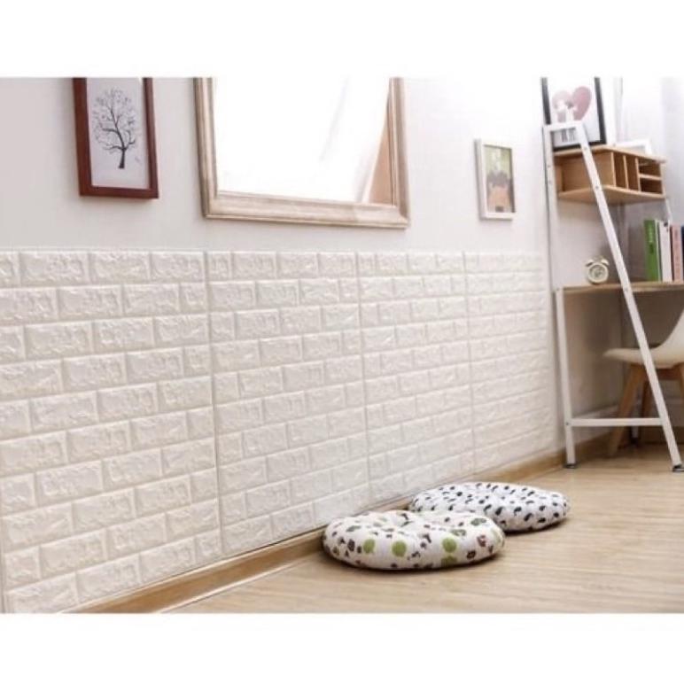 promo wallpaper foam 70x38 cm/ walpaper dinding tebal motif bata 3d ukuran 70 x 38 cm antariksa mks 