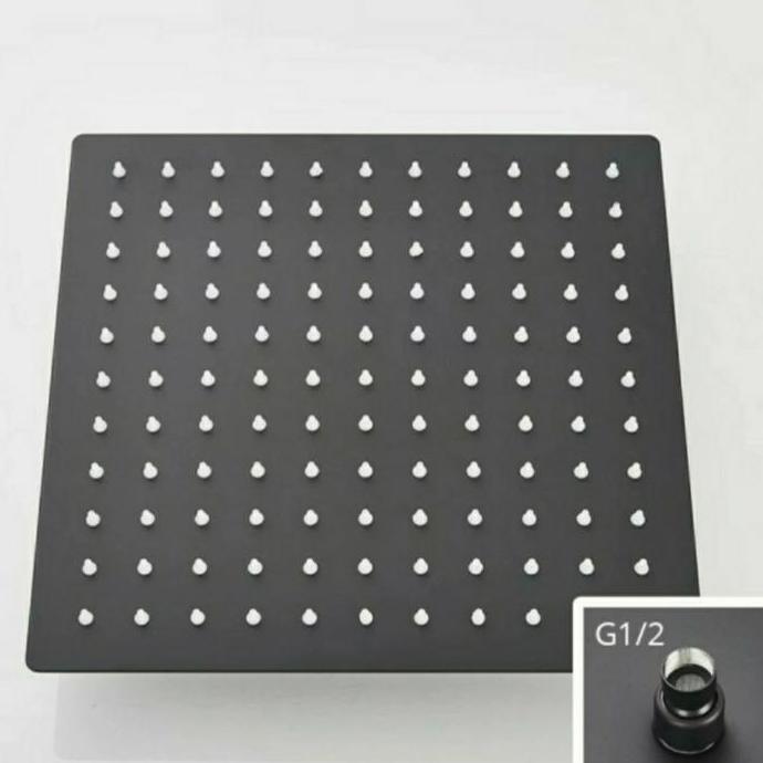 WALL SHOWER TANAM TANPA BOBOK TEMBOK / SHOWER SET WARNA HITAM BLACK