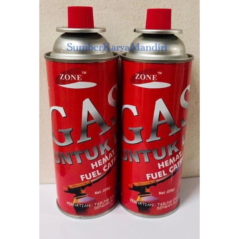 Gas Las/Bakar Tabung Mini Portbale ZONE 220gr