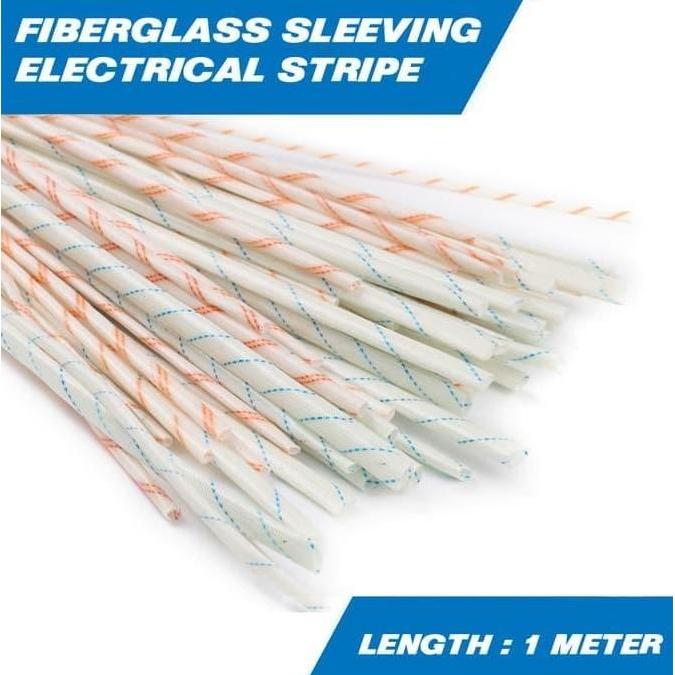Selongsong Kabel Strip Tahan Panas ( Fiberglass Sleeving )