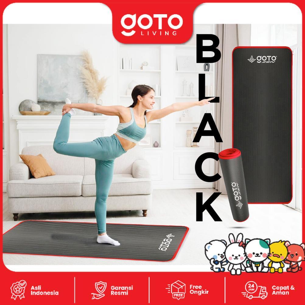 Murah Goto Zen Nbr Yoga Mat 8Mm Matras Olahraga Poundfit Anti Slip Tebal