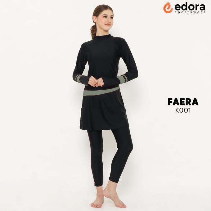 (BISA COD) Edora Sportswear -  Baju Renang Dewasa Wanita Baju Renang Muslimah Bahan Spandex Nylon - 