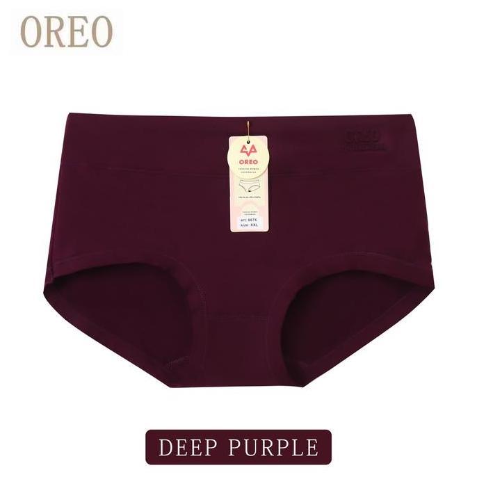 (12PCS) CELANA DALAM WANITA DEWASA / CD OREO 6676 KATUN SUPER SOFT