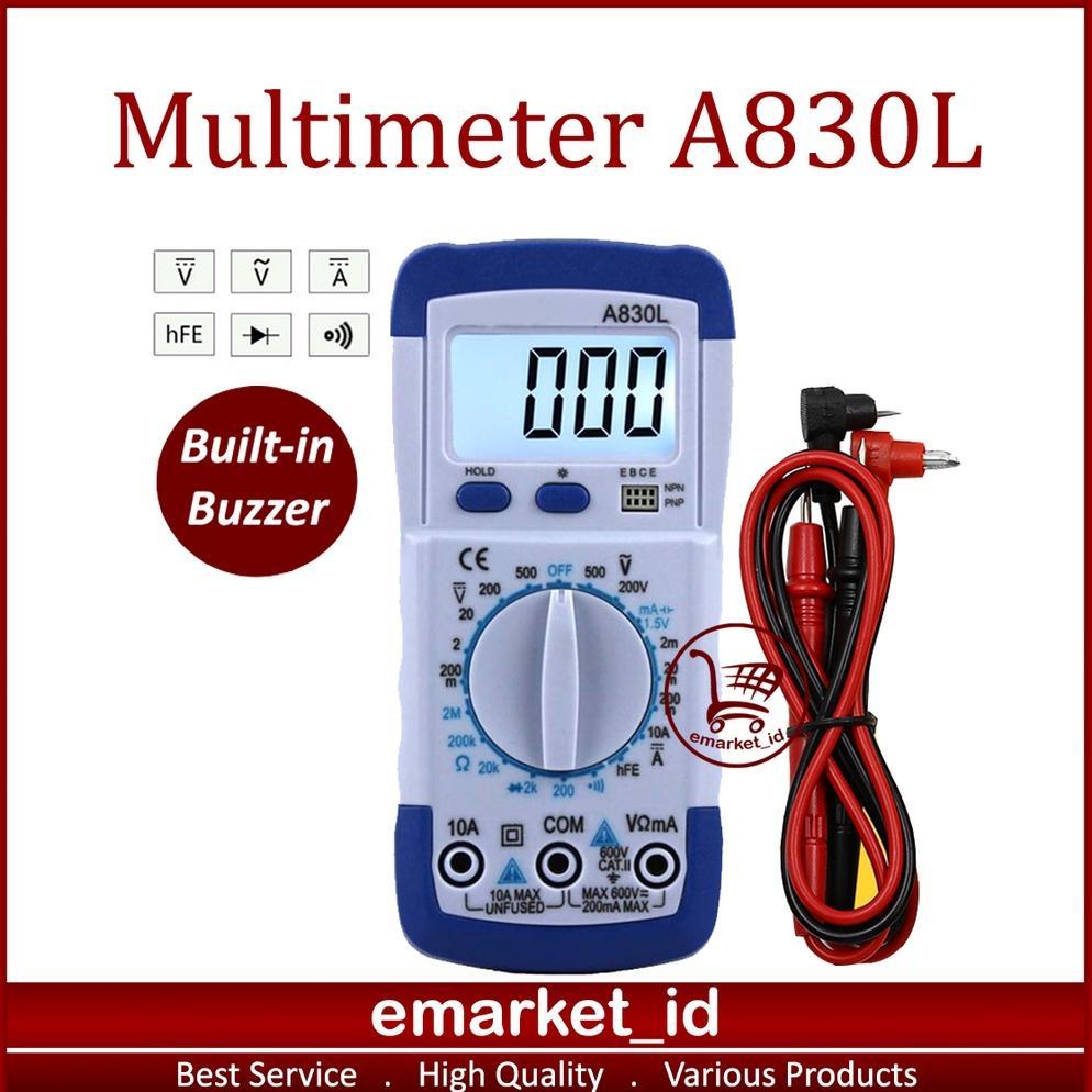 NEW Multimeter Digital A830L / Avometer Multitester Voltmeter Ammeter Ohmmeter Voltage Tester LCD [t