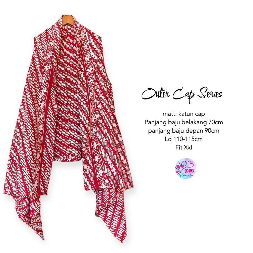 Cuci Gudang !!! Outer Batik Merah Putih / Cardigan Batik Merah Putih / Kemerdekaan / Bisa Seragam