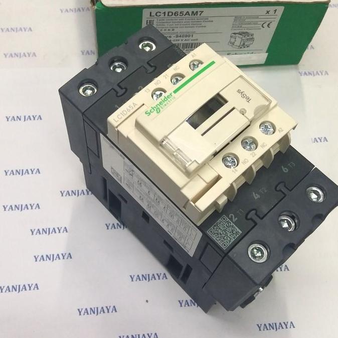 pt.dewicitraresmi / KONTAKTOR LC1D65M7 80A 30KW 220VAC SCHNEIDER ORIGINAL Diskon
