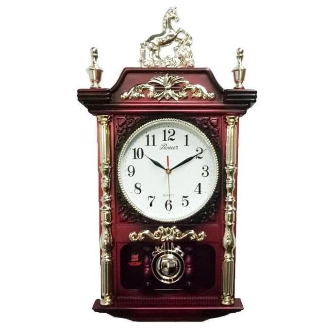 Jam Dinding Melody Pioneer Bunyi Bel Lonceng Setiap Jam Pendulum