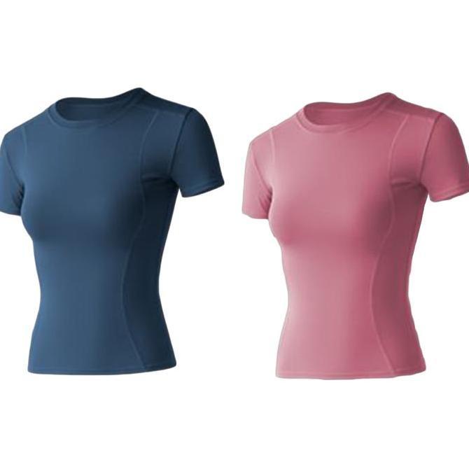 PEACHIE | BJ1137 Baju Kaos Pakaian Olahraga Wanita Sport Baju Senam Fashion Wanita Gym Yoga