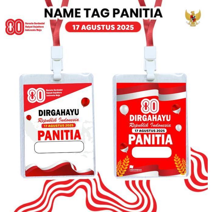 15 Pcs Set Name Tag Panitia Name Tag Panitia Kemerdekaan