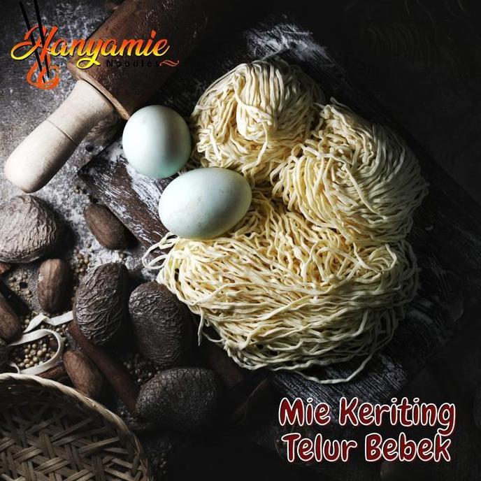 Nui- Mie Mentah Keriting Bakmie Mie Ayam Telur Bebek