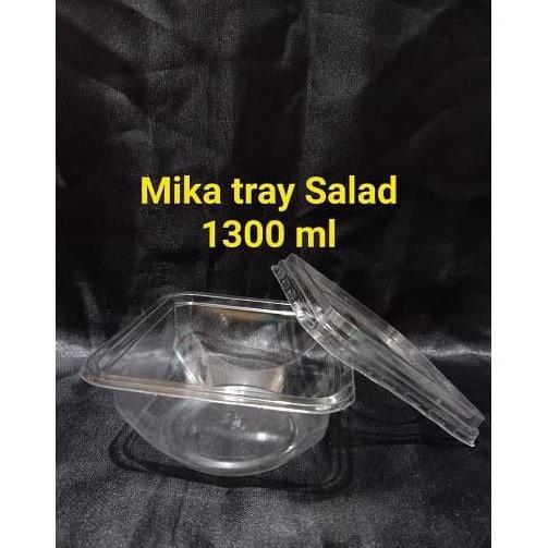 Slag- Mika B Tray Salad Jumbo 750 Ml, 1000 Ml, 1300 Ml / Mika Kotak Salad Buah (Per 10Pcs)